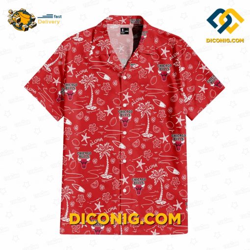 NBA Chicago Bulls Hawaiian Shirt Custom Tropical Breeze
