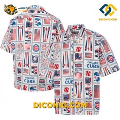 MLB Chicago Cubs Hawaiian Shirt Custom All-American Celebration