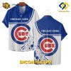 MLB Chicago Cubs Hawaiian Shirt Custom Bold Logo Splash