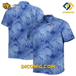 MLB Chicago Cubs Hawaiian Shirt Custom Faded Palms