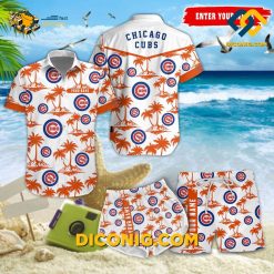 MLB Chicago Cubs Hawaiian Shirt Custom Island Breeze Hawaiian Set