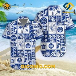 MLB Chicago Cubs Hawaiian Shirt Custom Island Patchwork