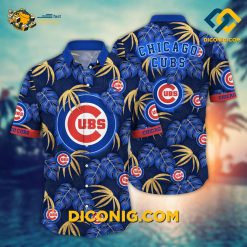 MLB Chicago Cubs Hawaiian Shirt Custom Monstera Leaf