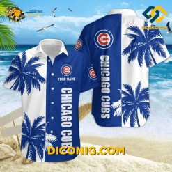 MLB Chicago Cubs Hawaiian Shirt Custom Palm Paradise