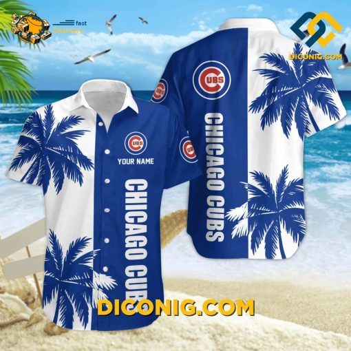 MLB Chicago Cubs Hawaiian Shirt Custom Palm Paradise