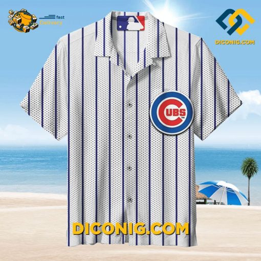 MLB Chicago Cubs Hawaiian Shirt Custom Pinstripe Classic