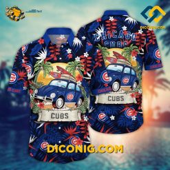 MLB Chicago Cubs Hawaiian Shirt Custom Surf Safari