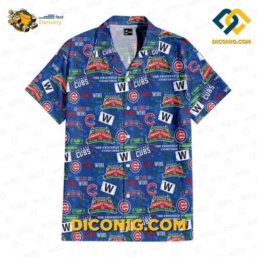 MLB Chicago Cubs Hawaiian Shirt Custom Wrigley Field