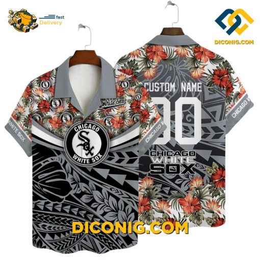 MLB Chicago White Sox Hawaiian Shirt Custom Flower Pattern