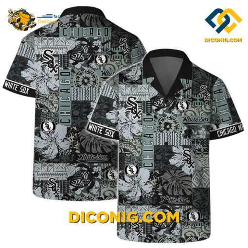 MLB Chicago White Sox Hawaiian Shirt Custom Logo Vintage Pattern