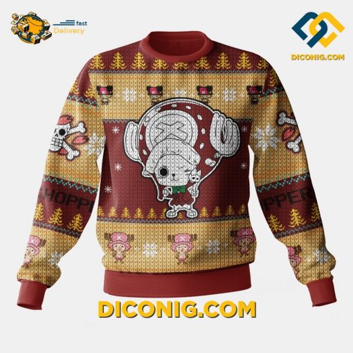 Chopper One Piece Ugly Christmas Sweater