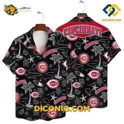 cincinnati reds hawaiian shirt island icons