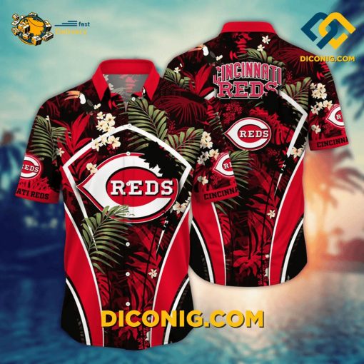 MLB Cincinnati Reds Hawaiian Shirt Custom Jungle Tropics