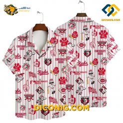 cincinnati reds hawaiian shirt pinstripe fun