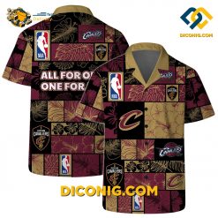 NBA Cleveland Cavaliers Hawaiian Shirt Custom All-Star Floral