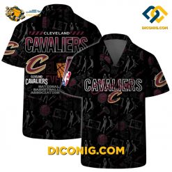 NBA Cleveland Cavaliers Hawaiian Shirt Custom Basketball Action