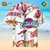 NBA Cleveland Cavaliers Hawaiian Shirt Custom Logo Wave