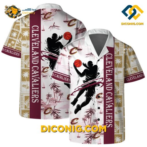 NBA Cleveland Cavaliers Hawaiian Shirt Custom Slam Dunk Island