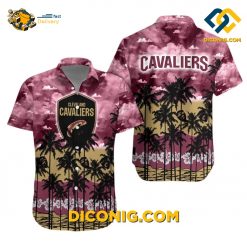 NBA Cleveland Cavaliers Hawaiian Shirt Custom Sunset Palms