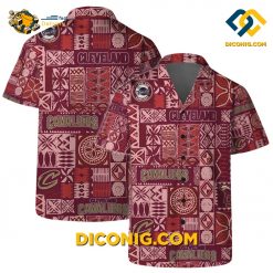 NBA Cleveland Cavaliers Hawaiian Shirt Custom Tribal Blocks