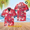 MLB Cleveland Guardians Hawaiian Shirt Custom Hibiscus Emblem