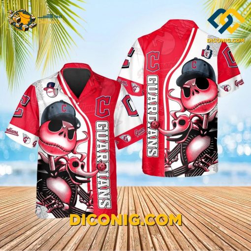 MLB Cleveland Guardians Hawaiian Shirt Custom Jack Skeleton