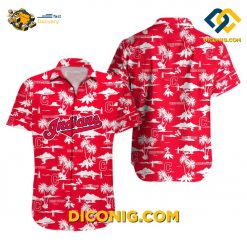 cleveland guardians hawaiian shirt navy sketch