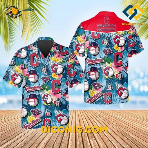 MLB Cleveland Guardians Hawaiian Shirt Custom Skeleton Spirit