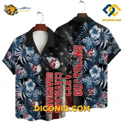 MLB Cleveland Guardians Hawaiian Shirt Custom Stars & Stripes