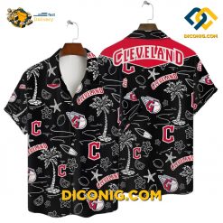 MLB Cleveland Guardians Hawaiian Shirt Custom Sunset Palm