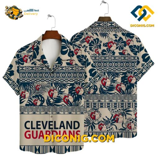 MLB Cleveland Guardians Hawaiian Shirt Custom Tribal Print