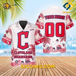MLB Cleveland Guardians Hawaiian Shirt Custom Tropical Wave