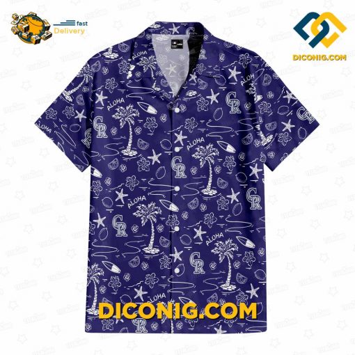 MLB Colorado Rockies Hawaiian Shirt Custom Aloha Paradise
