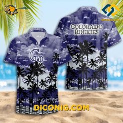 MLB Colorado Rockies Hawaiian Shirt Custom Cloudy Shoreline