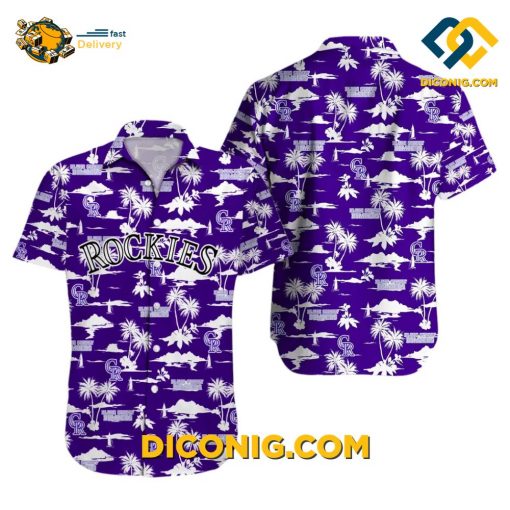 MLB Colorado Rockies Hawaiian Shirt Custom Island Getaway
