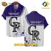 MLB Colorado Rockies Hawaiian Shirt Custom Minimalist Splash
