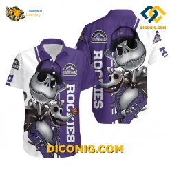 MLB Colorado Rockies Hawaiian Shirt Custom Skeleton Groove