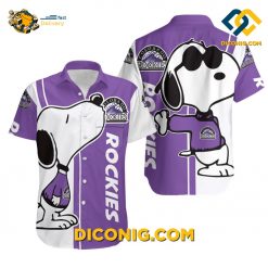 MLB Colorado Rockies Hawaiian Shirt Custom Snoopy Cool Vibes