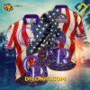 MLB Colorado Rockies Hawaiian Shirt Custom Stars and Stripes
