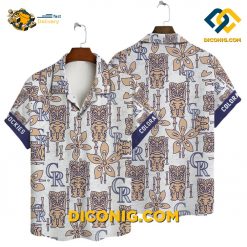 MLB Colorado Rockies Hawaiian Shirt Custom Tiki Floral