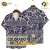 MLB Colorado Rockies Hawaiian Shirt Custom Tribal Tropics