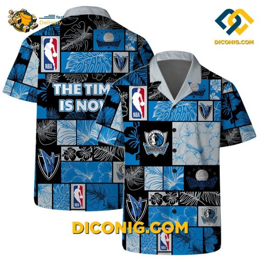 NBA Dallas Mavericks Hawaiian Shirt Custom Tropical Patchwork