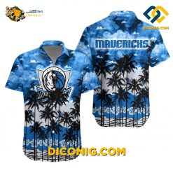 NBA Dallas Mavericks Hawaiian Shirt Custom Tropical Sky