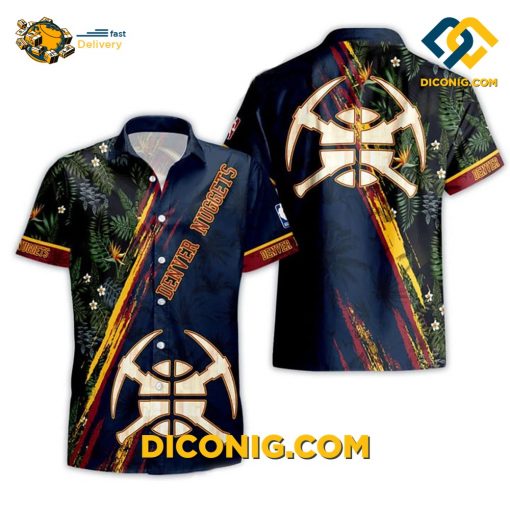 NBA Denver Nuggets Hawaiian Shirt Custom Bold Heritage