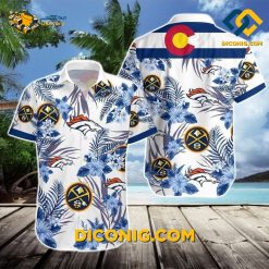 NBA Denver Nuggets Hawaiian Shirt Custom Floral Colorado Vibes