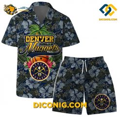 NBA Denver Nuggets Hawaiian Shirt Custom Floral Paradise