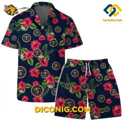 NBA Denver Nuggets Hawaiian Shirt Custom Hibiscus Bliss