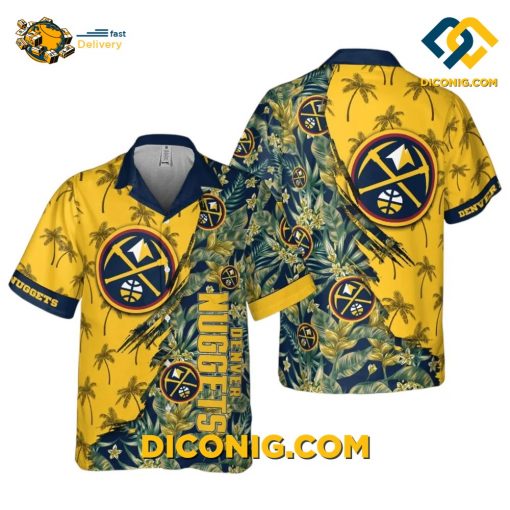 NBA Denver Nuggets Hawaiian Shirt Custom Rocky Tropics
