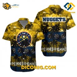 NBA Denver Nuggets Hawaiian Shirt Custom Sunset Shores