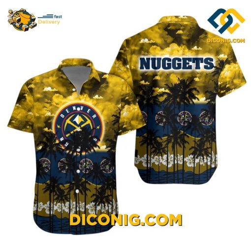 NBA Denver Nuggets Hawaiian Shirt Custom Sunset Shores